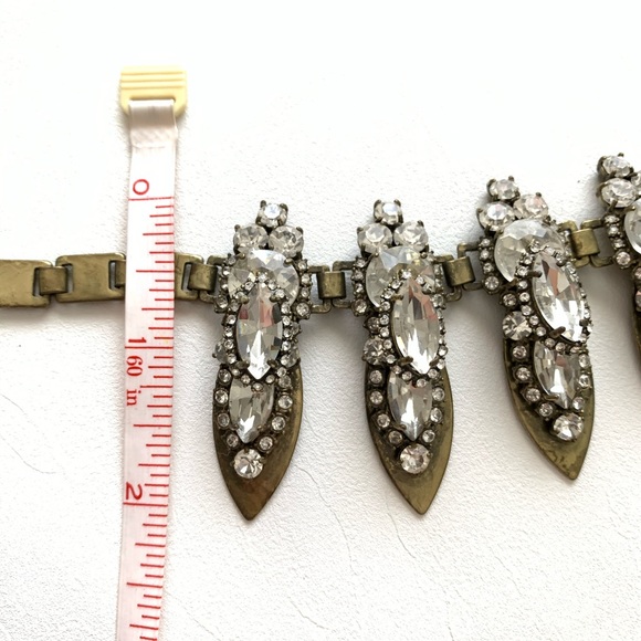 J Crew antique style rhinestone necklace - Picture 5 of 5